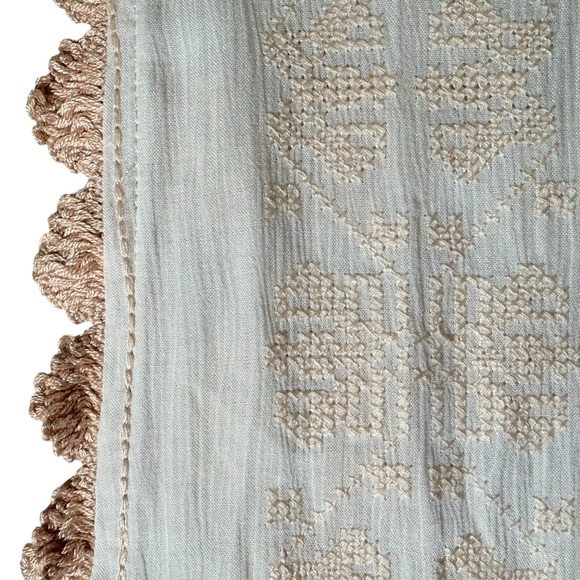 Jonathan Simkhai semi-sheer off white
Embroidered Side Slit Pants Size Small - Picture 8 of 12